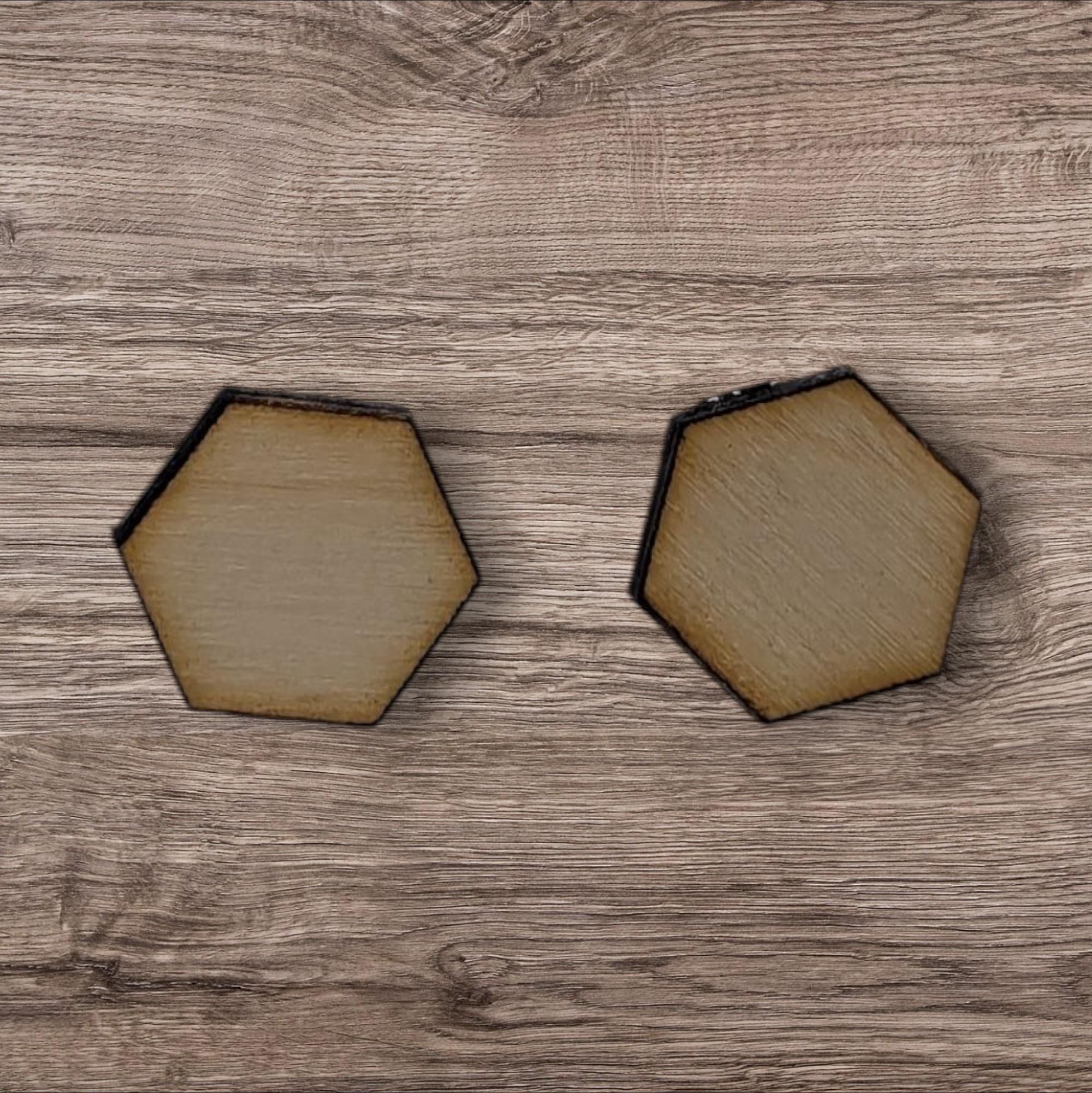 Hexagon Stud Earrings | Modern Geometric Jewelry | Minimalist Stud Earrings | Simple Jewelry for Women | Everyday Hexagon Earrings